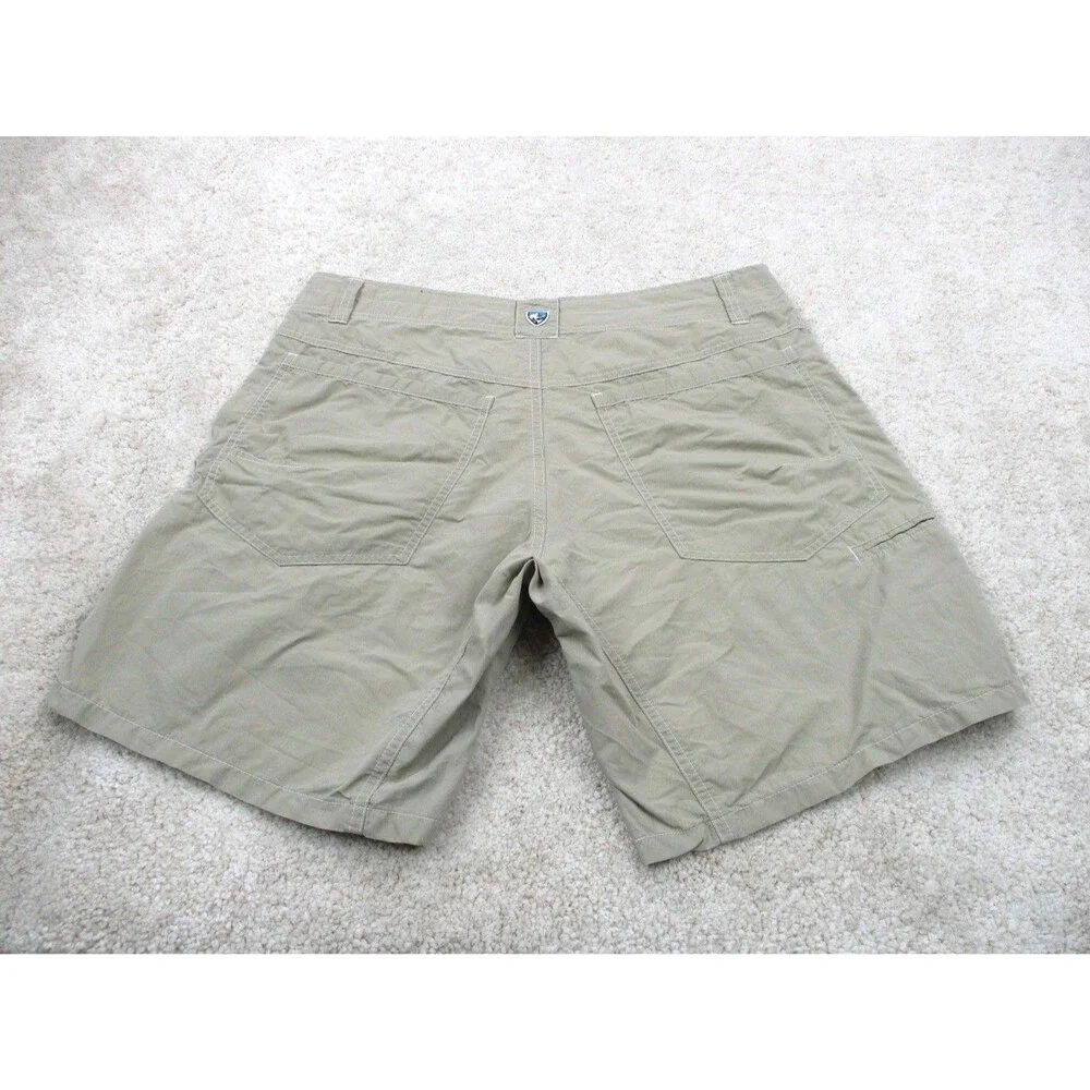 Kuhl Shorts Mens 32 Brown Tan Cotton Blend Stretch Hiking Outdoor Camp Chino